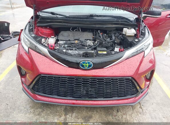 5TDDRKEC2MS035583 2021 TOYOTA SIENNA Burgundy Вид спереду