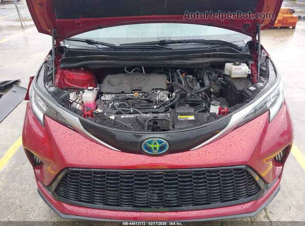 5TDDRKEC2MS035583 2021 TOYOTA SIENNA Burgundy Вид ззаду