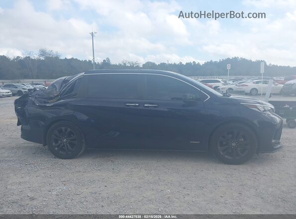 5TDDRKEC5MS019491 2021 TOYOTA SIENNA Dark Blue Вид задней части салона