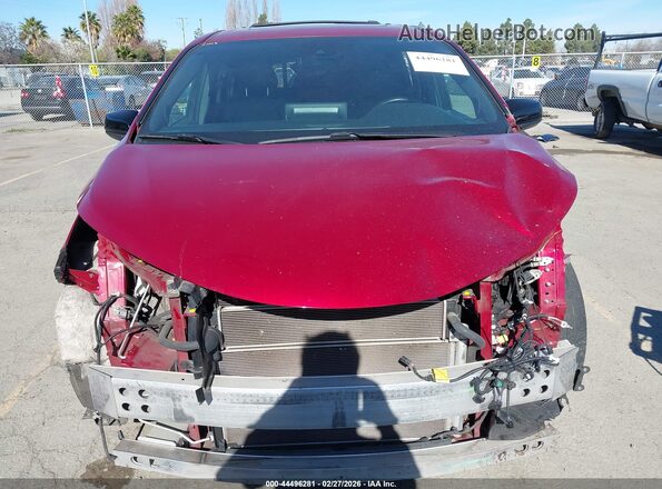 5TDDRKEC6NS077062 2022 TOYOTA SIENNA Red წინა ხედი