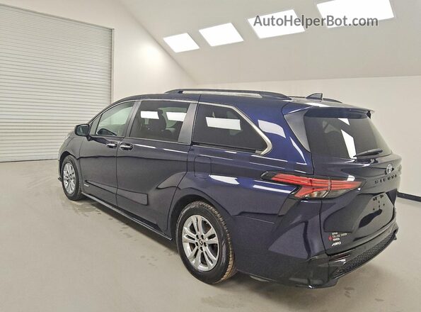 5TDDSKFC5MS030249 2021 TOYOTA SIENNA Blue Задня ліва чверть