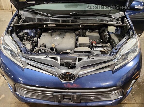 5TDDZ3DC3LS237032 2020 TOYOTA LIMITED Blue ძრავის განყოფილების ხედი