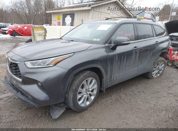 5TDDZRBH0NS166330 2022 TOYOTA LIMITED Gray Առջևի ձախ երեք քառորդ տեսարան