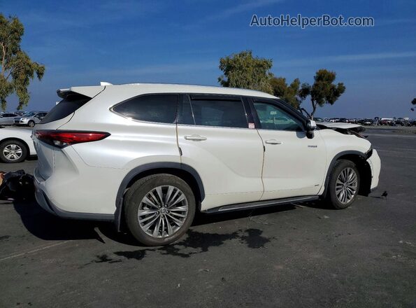5TDEBRCH3LS002901 2020 TOYOTA HIGHLANDER HYBRID White 
