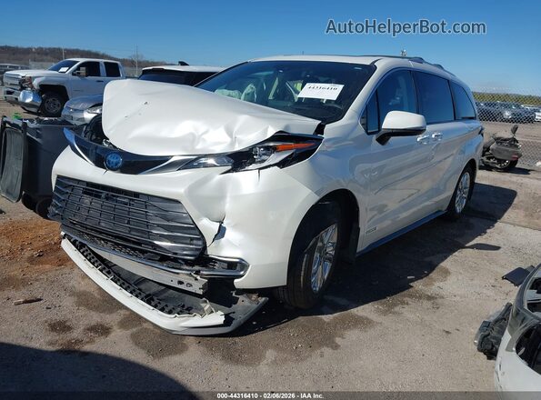 5TDESKFC5MS028618 2021 TOYOTA SIENNA White Առջևի ձախ երեք քառորդ տեսարան