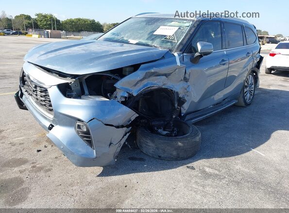 5TDFZRAHXMS041022 2021 TOYOTA HIGHLANDER Gray Դիմացի տեսք