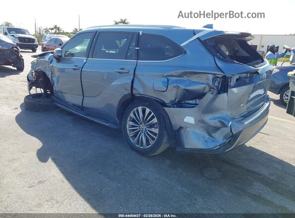 5TDFZRAHXMS041022 2021 TOYOTA HIGHLANDER Gray Հետևի ձախ