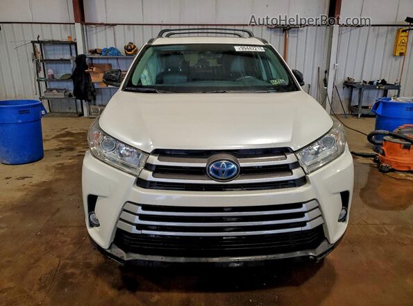 5TDJGRFH3JS051363 2018 TOYOTA HIGHLANDER HYBRID White 
