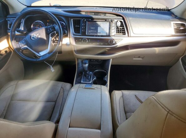 5TDJGRFH5JS045273 2018 TOYOTA HIGHLANDER HYBRID Желто-коричневый 