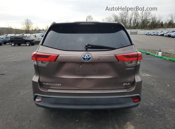 5TDJGRFH5JS045273 2018 TOYOTA HIGHLANDER HYBRID Желто-коричневый 