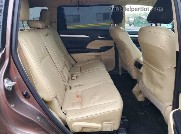 5TDJGRFH5JS045273 2018 TOYOTA HIGHLANDER HYBRID Желто-коричневый 
