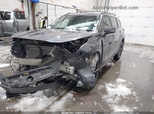 5TDJZRBH2NS169751 2022 TOYOTA HIGHLANDER Gray წინა მარცხენა ხედი სამი მეოთხედიდან