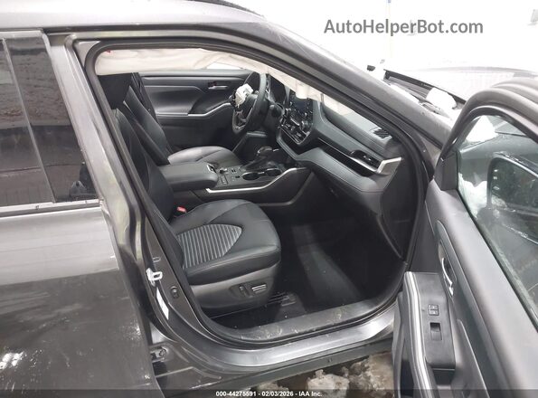 5TDJZRBH2NS169751 2022 TOYOTA HIGHLANDER Gray წინა სალონის ხედი