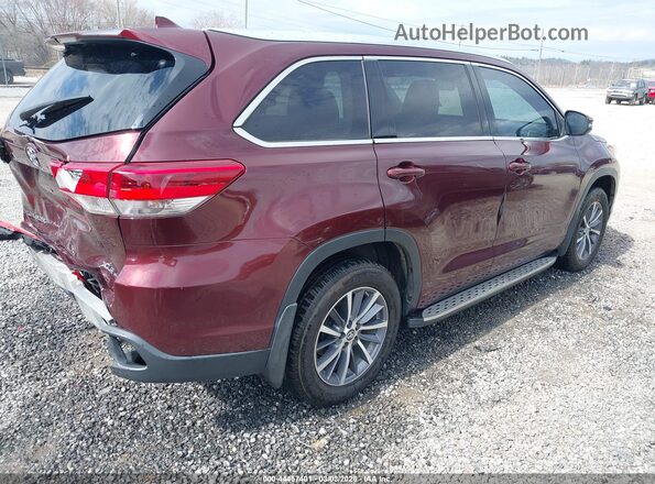 5TDJZRFH2JS908329 2018 TOYOTA LE Burgundy უკანა მარჯვენა