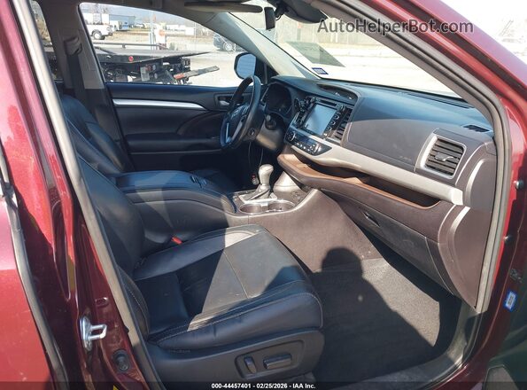 5TDJZRFH2JS908329 2018 TOYOTA LE Burgundy Vista interior delantera
