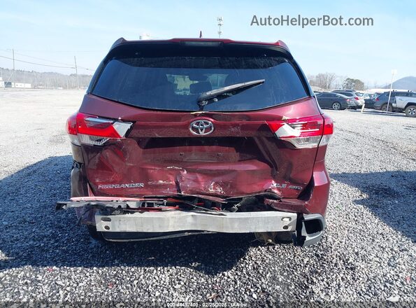 5TDJZRFH2JS908329 2018 TOYOTA LE Burgundy წინა ხედი