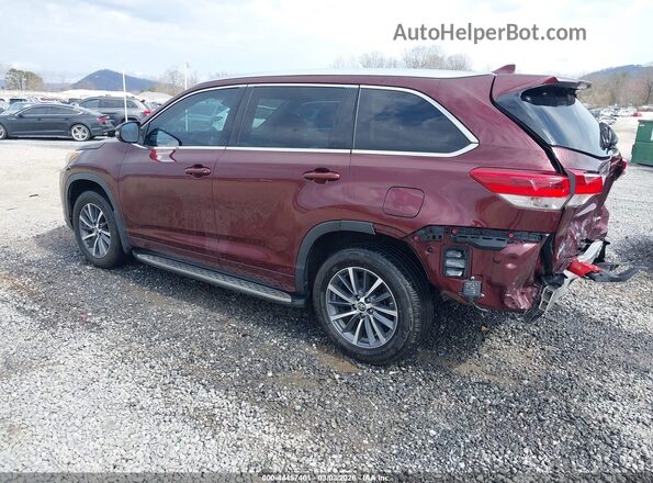 5TDJZRFH2JS908329 2018 TOYOTA LE Бордовый Задняя левая четверть