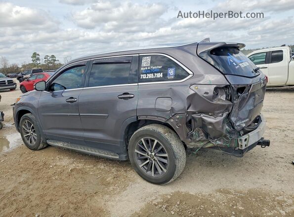 5TDJZRFH3KS957041 2019 TOYOTA HIGHLANDER Gray Trasero izquierdo