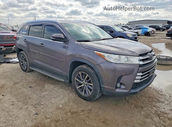 5TDJZRFH3KS957041 2019 TOYOTA HIGHLANDER Gray Delantero derecho