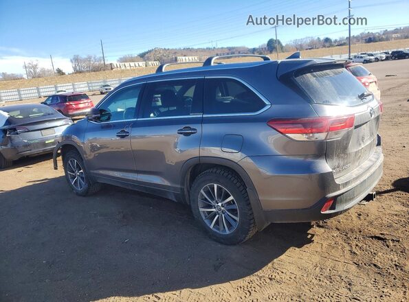 5TDJZRFH9HS474632 2017 TOYOTA HIGHLANDER Угольный Задняя левая четверть