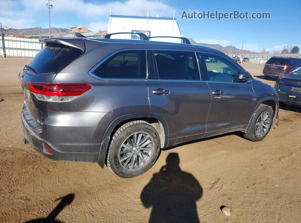 5TDJZRFH9HS474632 2017 TOYOTA HIGHLANDER Угольный Задняя правая четверть