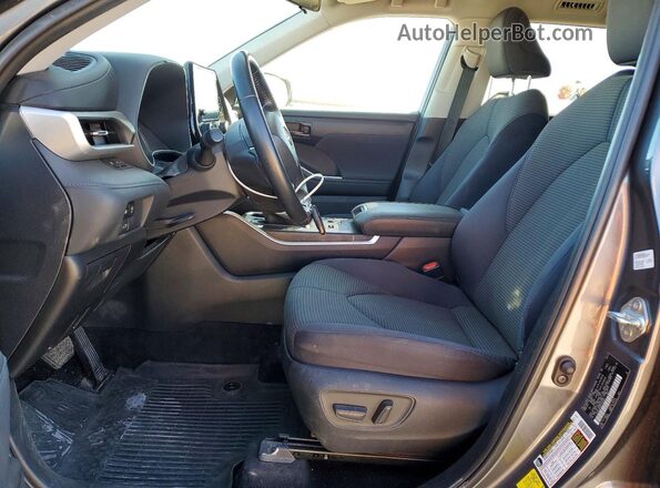 5TDKDRAH8PS504907 2023 TOYOTA HIGHLANDER Charcoal Widok wnętrza z przodu