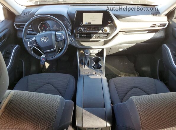 5TDKDRAH8PS504907 2023 TOYOTA HIGHLANDER Charcoal Widok deski rozdzielczej