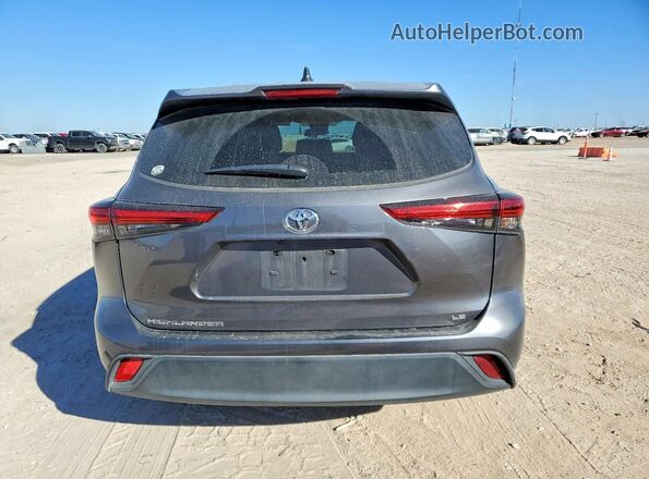 5TDKDRAH8PS504907 2023 TOYOTA HIGHLANDER Charcoal Widok z tyłu