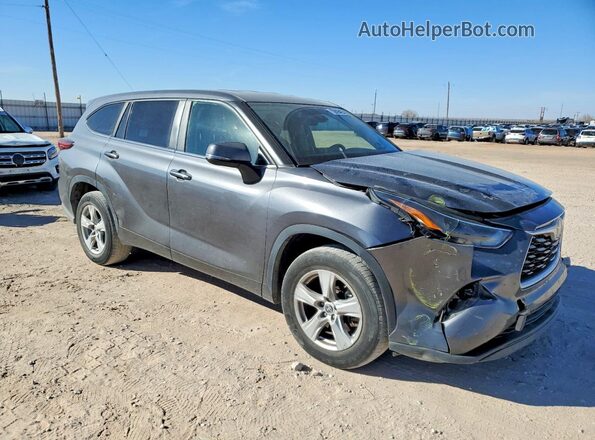 5TDKDRAH8PS504907 2023 TOYOTA HIGHLANDER Charcoal Przód prawy