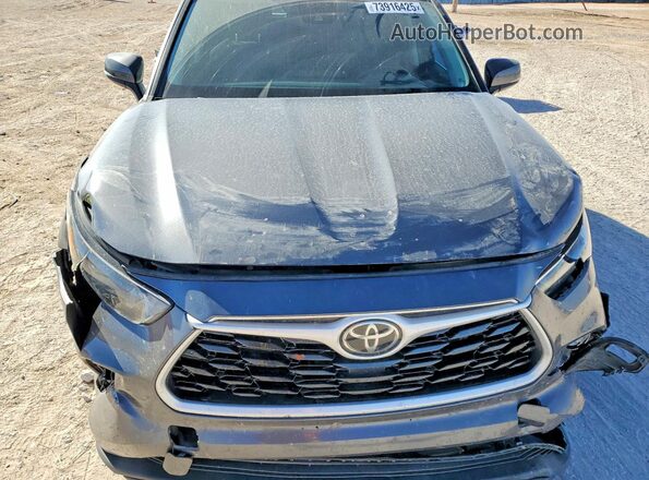 5TDKDRAH8PS504907 2023 TOYOTA HIGHLANDER Charcoal Widok komory silnika