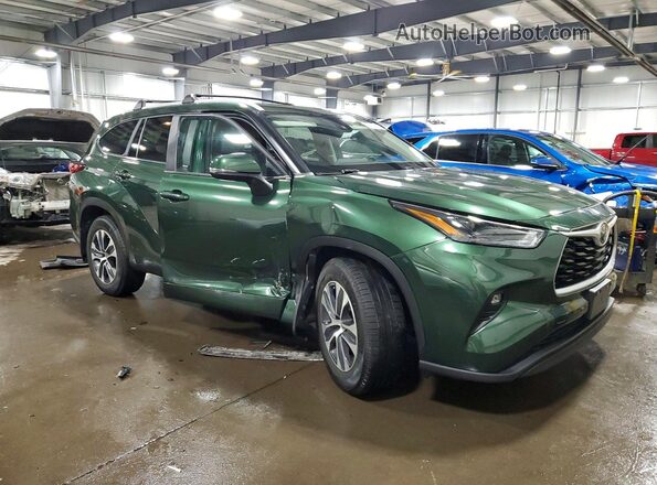 5TDKDRBH1PS506884 2023 TOYOTA HIGHLANDER Green Delantero derecho