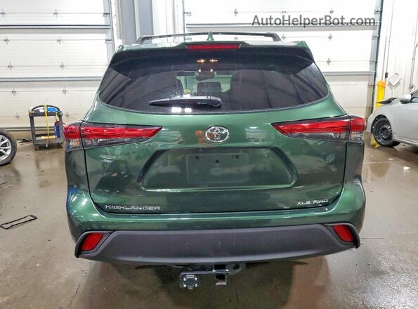 5TDKDRBH1PS506884 2023 TOYOTA HIGHLANDER Green Vista trasera