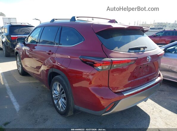 5TDKDRBH4RS548761 2024 TOYOTA HIGHLANDER Red Задня ліва чверть
