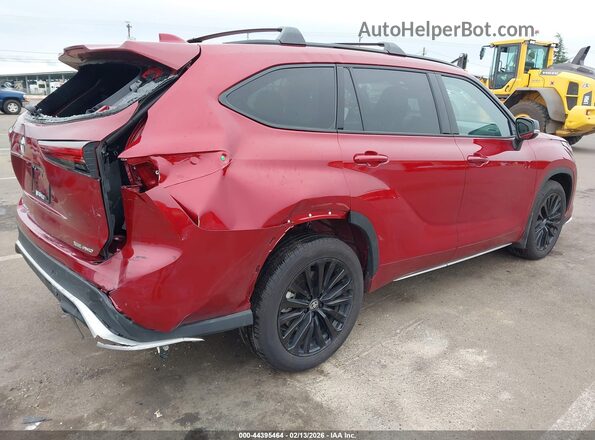5TDKDRBH5SS591575 2025 TOYOTA HIGHLANDER Красный Задняя правая четверть