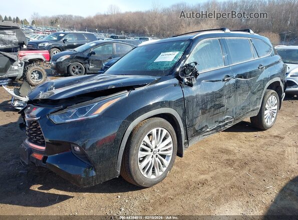 5TDKDRBHXRS573258 2024 TOYOTA HIGHLANDER Black Vista tres cuartos delantera izquierda