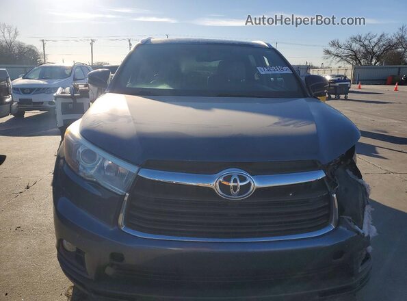 5TDKKRFH2GS148209 2016 TOYOTA HIGHLANDER Blue წინა ხედი