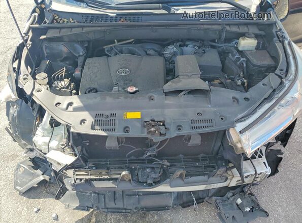 5TDKZRFH3HS525529 2017 TOYOTA HIGHLANDER Black Widok komory silnika