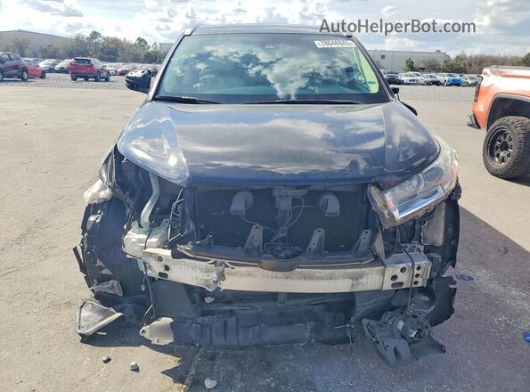 5TDKZRFH3HS525529 2017 TOYOTA HIGHLANDER Black Widok z przodu