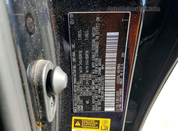 5TDKZRFH8KS337922 2019 TOYOTA HIGHLANDER Черный 