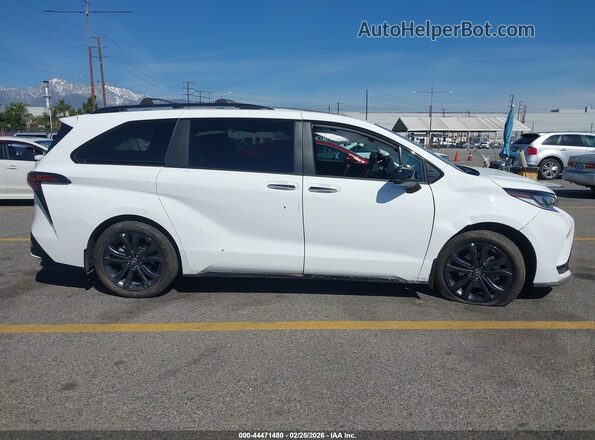 5TDXRKEC9TS297239 2026 TOYOTA SIENNA White Սալոնի 360 աստիճան տեսք