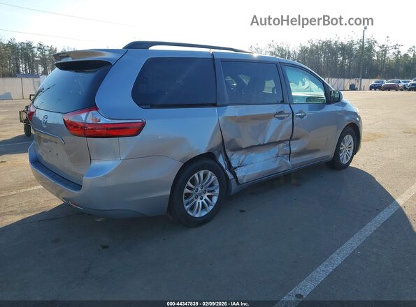5TDYK3DC4GS746672 2016 TOYOTA LE Silver Trasero derecho