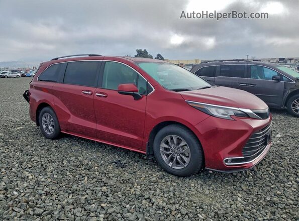 5TDYRKEC5NS125636 2022 TOYOTA SIENNA Red Przód prawy