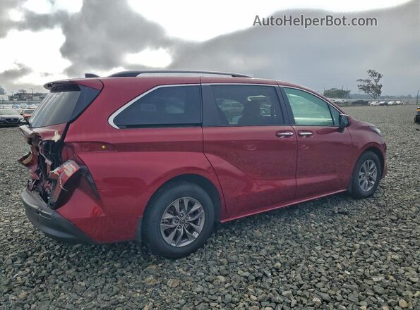 5TDYRKEC5NS125636 2022 TOYOTA SIENNA Red Tył prawy