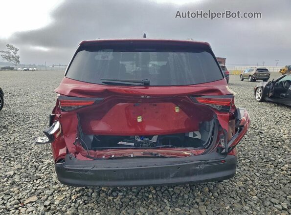 5TDYRKEC5NS125636 2022 TOYOTA SIENNA Red Widok z tyłu