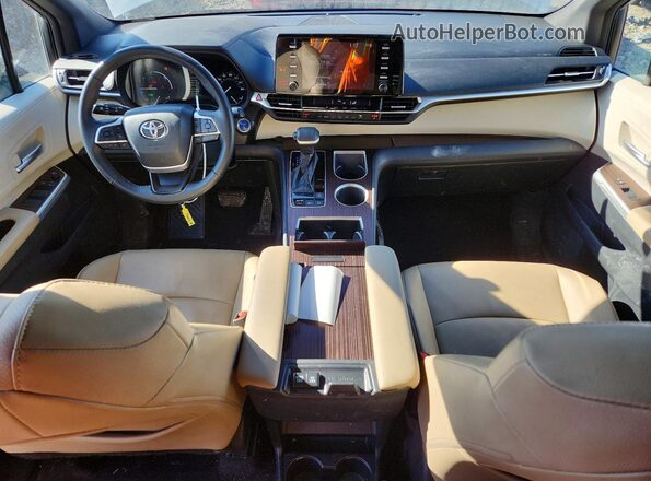 5TDYRKEC8MS056004 2021 TOYOTA SIENNA White Առջևի վահանակի տեսք