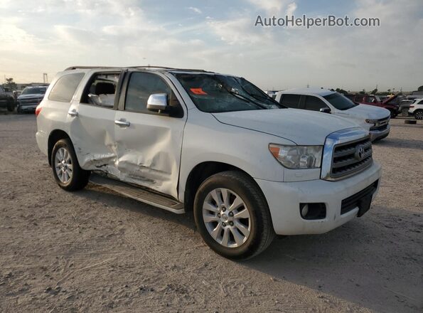5TDYY5G13GS063737 2016 TOYOTA SEQUOIA Белый Передняя правая четверть