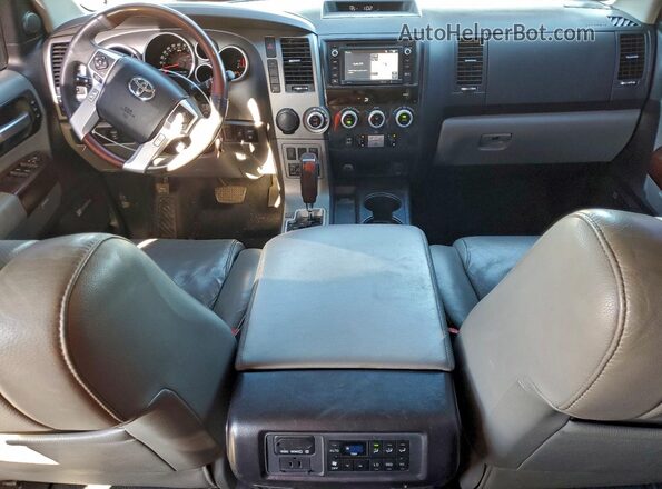 5TDYY5G16HS068352 2017 TOYOTA SEQUOIA Black Widok deski rozdzielczej