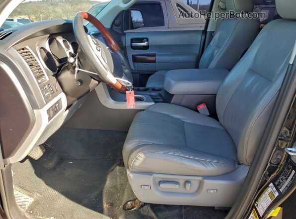 5TDYY5G16HS068352 2017 TOYOTA SEQUOIA Black Widok wnętrza z przodu