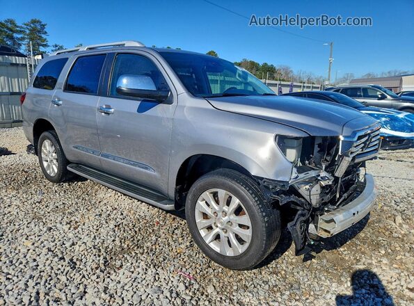 5TDYY5G19JS071655 2018 TOYOTA SEQUOIA Silver Передня права чверть