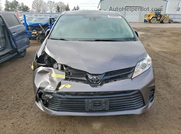 5TDZZ3DC2LS062763 2020 TOYOTA SIENNA Gray Widok z przodu